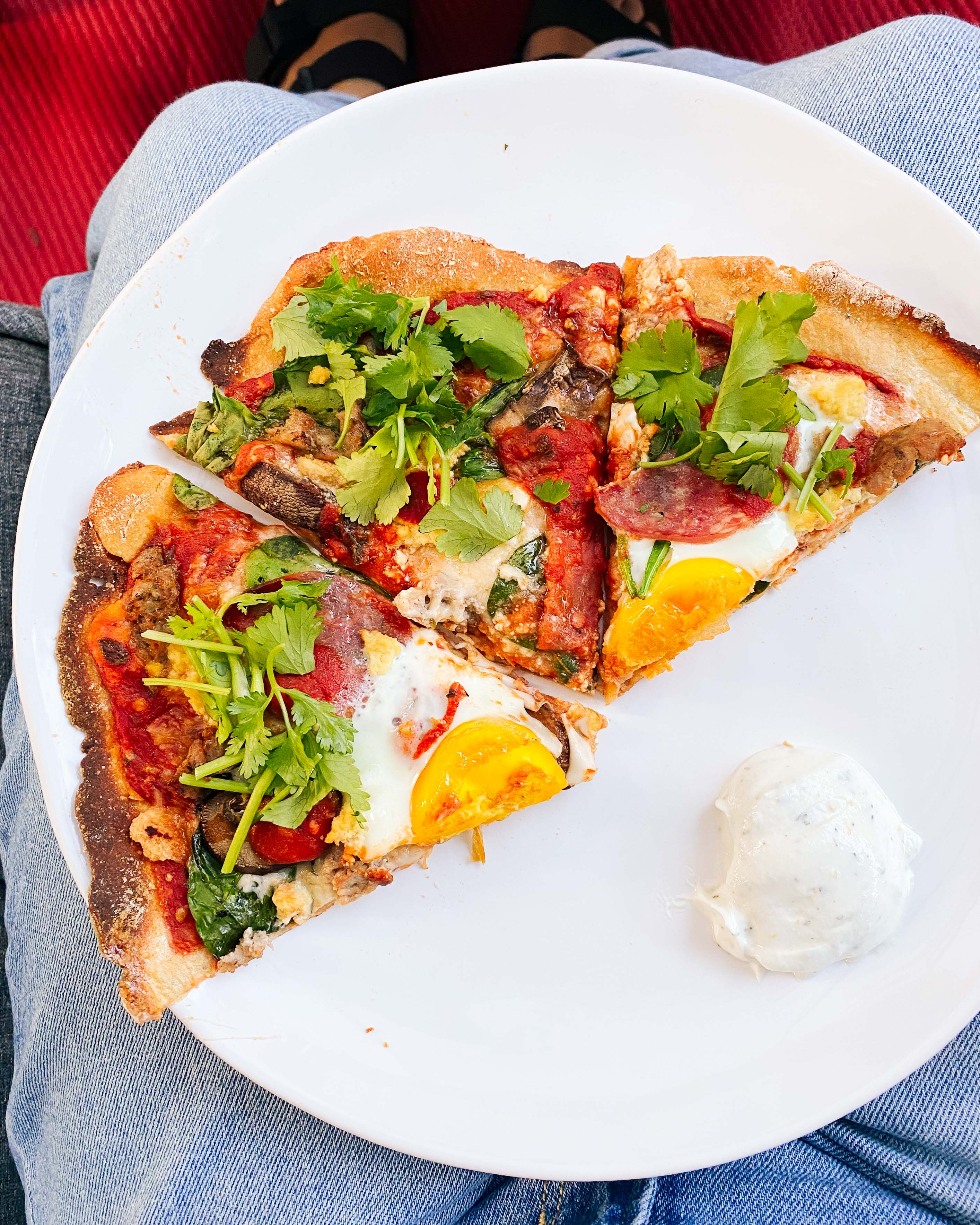 Two-Ingredient Pizza Dough & Homemade Sauce